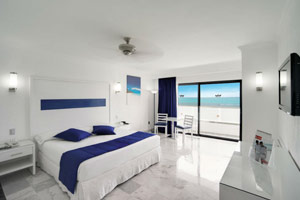 Ocean View Junior Suites at the Hotel Riu Caribe 